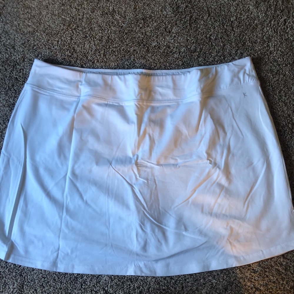 White comfy skort